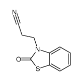 3-(2-oxo-1,3-benzothiazol-3-yl)propanenitrile Structure