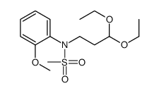 N-(3,3-diethoxypropyl)-N-(2-methoxyphenyl)methanesulfonamide Structure