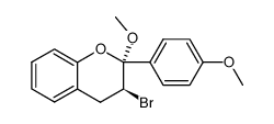 2,3-cis-3-bromo-2,4'-dimethoxyflavan Structure