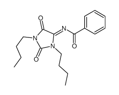 N-(1,3-dibutyl-2,5-dioxoimidazolidin-4-ylidene)benzamide结构式