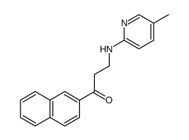 1-Propanone, 3-[(5-methyl-2-pyridinyl)amino]-1-(2-naphthalenyl) Structure
