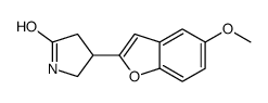 4-(5-methoxy-1-benzofuran-2-yl)pyrrolidin-2-one Structure