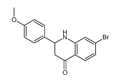 7-bromo-2-(4-methoxyphenyl)-2,3-dihydro-1H-quinolin-4-one Structure