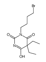 1-(4-bromobutyl)-5,5-diethyl-1,3-diazinane-2,4,6-trione结构式