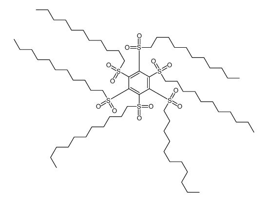 1,2,3,4,5,6-hexakis(undecylsulfonyl)benzene结构式