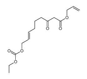 prop-2-enyl 9-ethoxycarbonyloxy-3-oxonon-7-enoate结构式