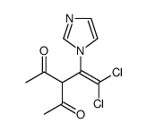 3-(2,2-dichloro-1-imidazol-1-ylethenyl)pentane-2,4-dione Structure