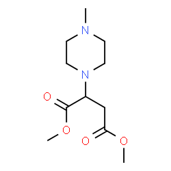 Dimethyl 2-(4-methyl-1-piperazinyl)succinate Structure
