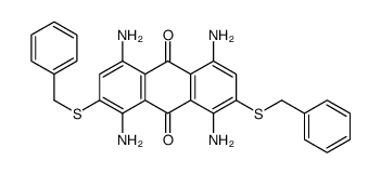 1,4,5,8-tetraamino-2,7-bis(benzylsulfanyl)anthracene-9,10-dione结构式