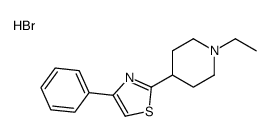 2-(1-ethylpiperidin-4-yl)-4-phenyl-1,3-thiazole,hydrobromide结构式