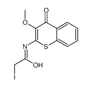 2-iodo-N-(3-methoxy-4-oxothiochromen-2-yl)acetamide结构式