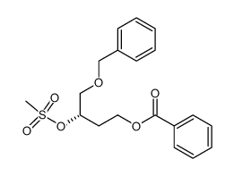 Benzoic acid (S)-4-benzyloxy-3-methanesulfonyloxy-butyl ester Structure