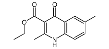 ethyl 2,6-dimethyl-4-oxo-1H-quinoline-3-carboxylate结构式