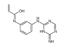N-[3-[(4-amino-1,3,5-triazin-2-yl)amino]phenyl]prop-2-enamide Structure
