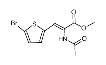 (Z)-2-Acetylamino-3-(5-bromo-thiophen-2-yl)-acrylic acid methyl ester Structure