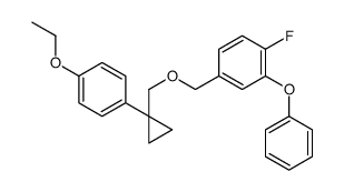 4-[[1-(4-ethoxyphenyl)cyclopropyl]methoxymethyl]-1-fluoro-2-phenoxybenzene结构式