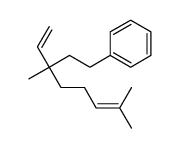 (3-ethenyl-3,7-dimethyloct-6-enyl)benzene Structure