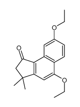 5,8-diethoxy-3,3-dimethyl-2H-cyclopenta[a]naphthalen-1-one结构式