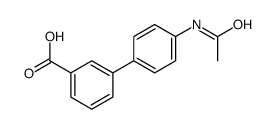4'-Acetamidobiphenyl-3-carboxylic acid Structure