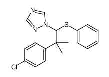 1-[2-(4-chlorophenyl)-2-methyl-1-phenylsulfanylpropyl]-1,2,4-triazole结构式