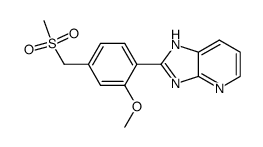 2-(2'-Methoxy-4'-methylsulfonylmethyl-phenyl)-imidazo[4,5-b]pyridine Structure
