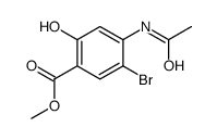 methyl 4-acetamido-5-bromo-2-hydroxybenzoate Structure