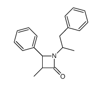 3-methyl-4-phenyl-1-(1-phenylpropan-2-yl)azetidin-2-one Structure