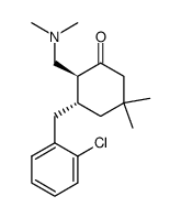 (2S,3R)-3-(2-Chloro-benzyl)-2-dimethylaminomethyl-5,5-dimethyl-cyclohexanone结构式