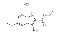 2-Carbethoxy-3-amino-5-methoxyindole hydrochloride结构式