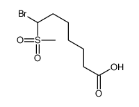 7-bromo-7-methylsulfonylheptanoic acid结构式