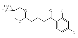 2',4'-DICHLORO-4-(5,5-DIMETHYL-1,3-DIOXAN-2-YL)BUTYROPHENONE结构式