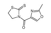 (2-methyl-1,3-oxazol-4-yl)-(2-sulfanylidene-1,3-thiazolidin-3-yl)methanone Structure