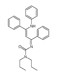 3-(3-anilino-1,3-diphenylprop-2-enylidene)-1,1-dipropylurea Structure