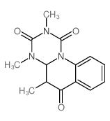 1H-[1,3,5]Triazino[1,2-a]quinoline-1,3,6(2H,4H)-trione, 4a,5-dihydro-2,4,5-trimethyl-, cis- Structure