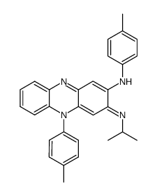 [3-(4-methyl-anilino)-10-p-tolyl-10H-phenazin-2-ylidene]-isopropyl-amine Structure