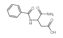 3-benzamido-3-carbamoyl-propanoic acid structure