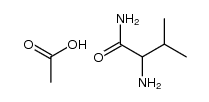 DL-valine amide, acetate结构式
