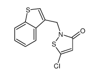 2-(1-benzothiophen-3-ylmethyl)-5-chloro-1,2-thiazol-3-one结构式