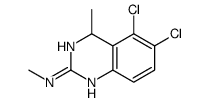 5,6-dichloro-N,4-dimethyl-1,4-dihydroquinazolin-2-amine结构式