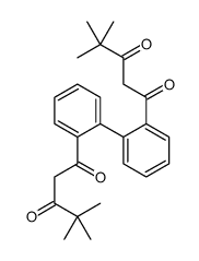 1-[2-[2-(4,4-dimethyl-3-oxopentanoyl)phenyl]phenyl]-4,4-dimethylpentane-1,3-dione Structure