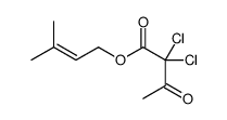 3-methylbut-2-enyl 2,2-dichloro-3-oxobutanoate Structure