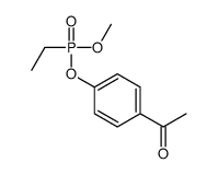 1-[4-[ethyl(methoxy)phosphoryl]oxyphenyl]ethanone结构式