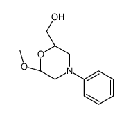 [(2S,6S)-6-methoxy-4-phenylmorpholin-2-yl]methanol Structure