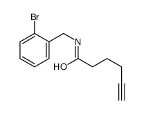 N-[(2-bromophenyl)methyl]hex-5-ynamide Structure