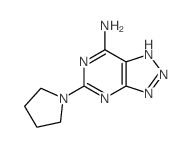 3H-1,2,3-Triazolo[4,5-d]pyrimidin-7-amine,5-(1-pyrrolidinyl)- picture