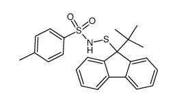 N-(9-tert-Butyl-9H-fluoren-9-ylsulfanyl)-4-methyl-benzenesulfonamide Structure