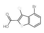 4-Bromo-3-chlorobenzo[b]thiophene-2-carboxylic acid Structure