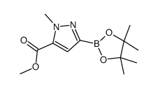 1-甲基-3-(4,4,5,5-四甲基-1,3-二氧硼烷-2-基)-1H-吡唑-5-羧酸甲酯结构式