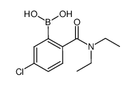 (5-chloro-2-(diethylcarbamoyl)phenyl)boronic acid Structure