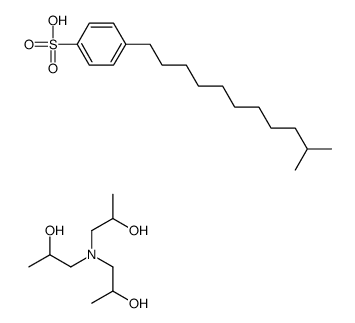 4-(10-methylundecyl)benzenesulfonate,tris(2-hydroxypropyl)azanium Structure